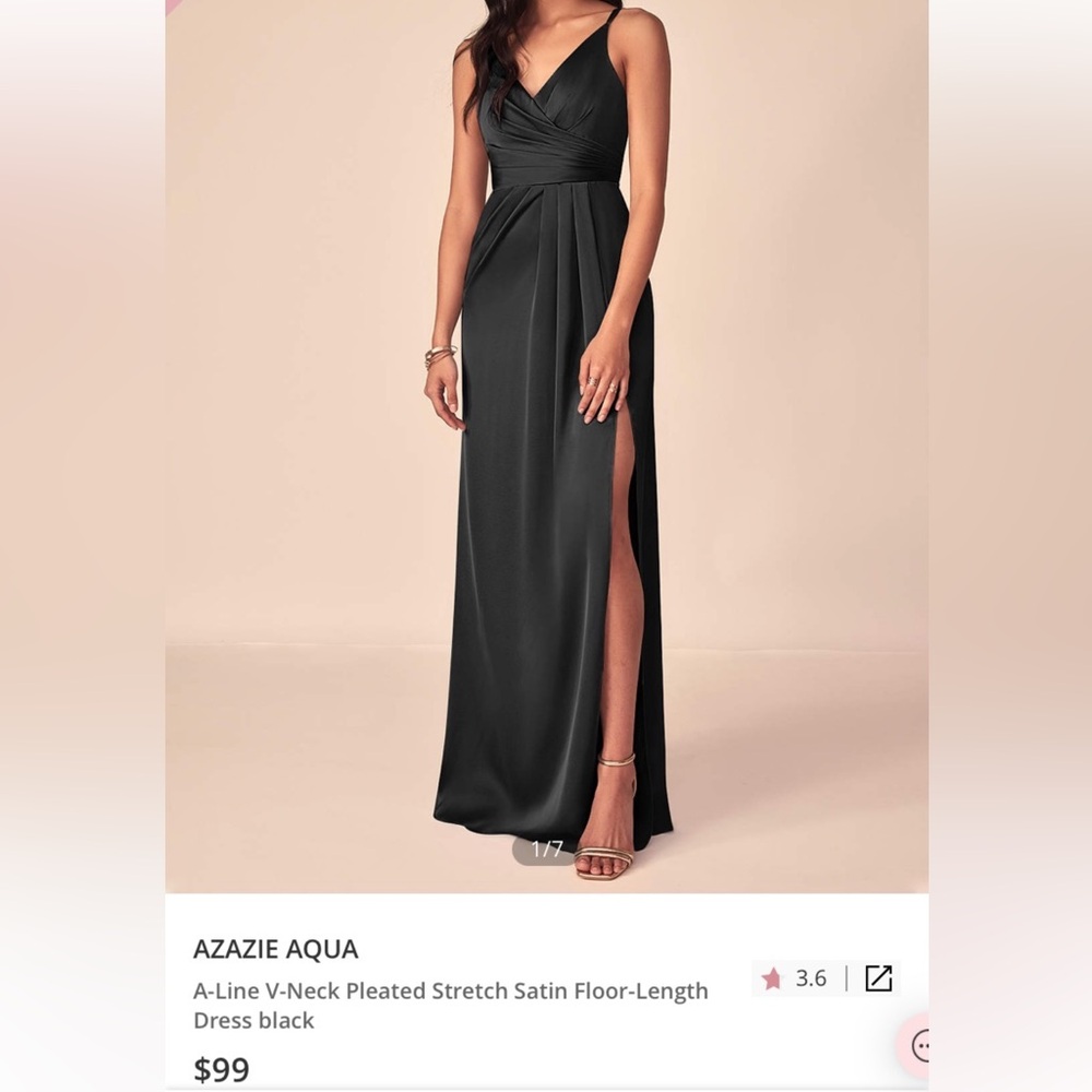 Azazie aqua dress